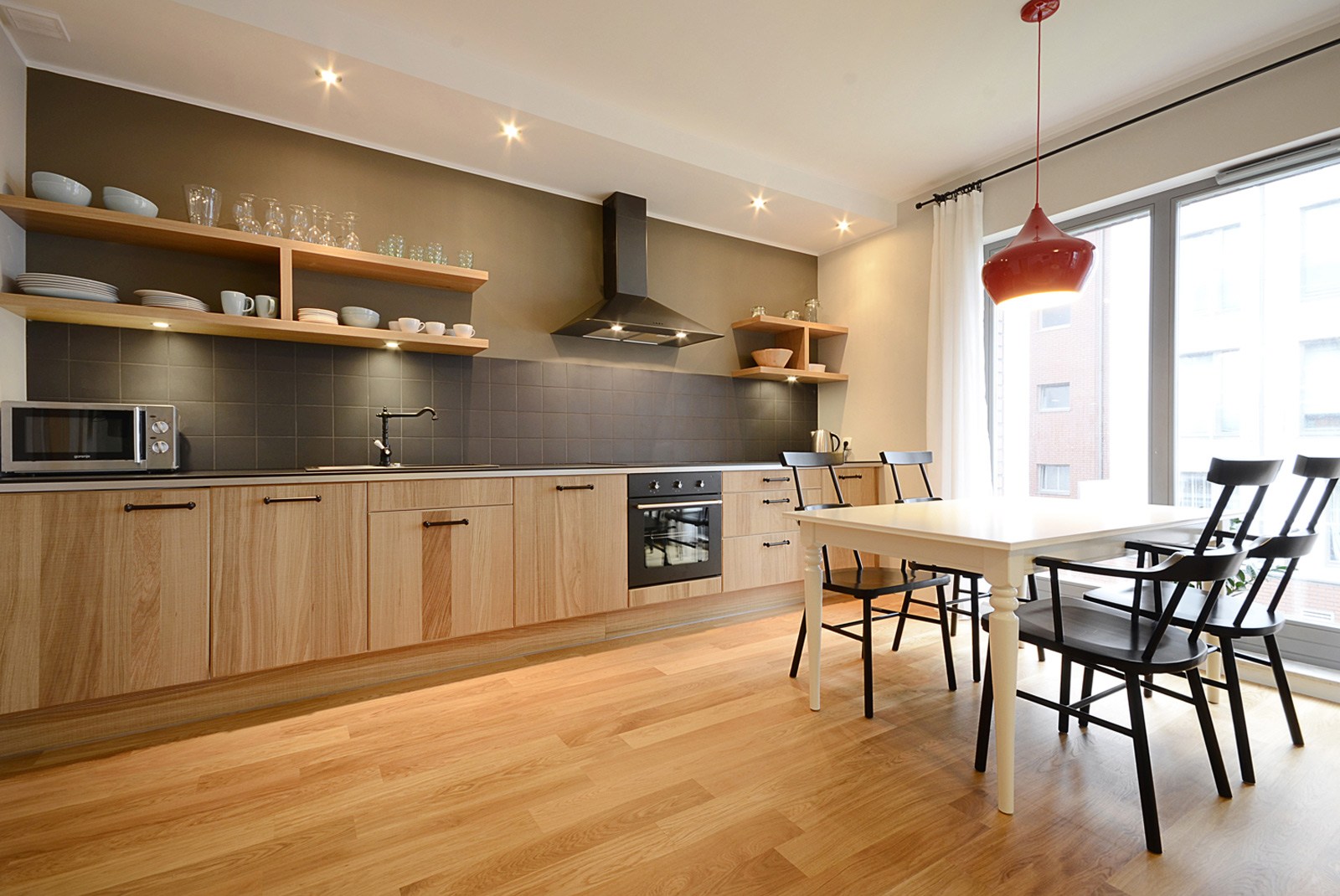 Projekt wnętrza apartament Gdańsk Waterlane kuchnia